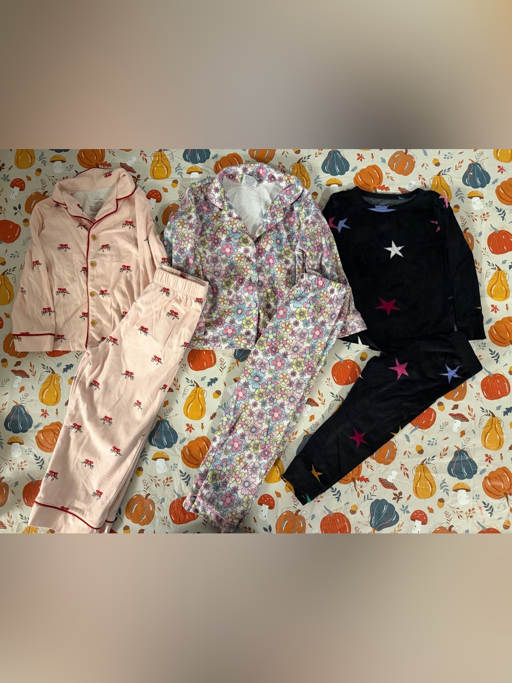 Target Girls Pajama Sets - Pink Floral, Multicolor Floral & Black Star